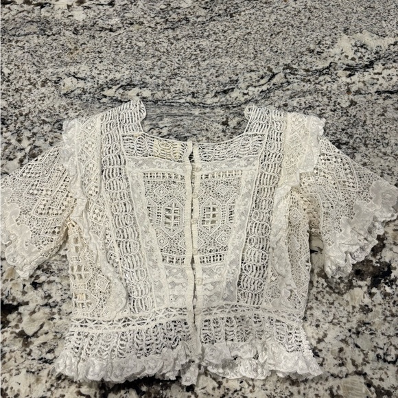 DOEN Heirloom Brielle Top in Salt/EUC/ M but FITS A SMALL BEST - Picture 7 of 16